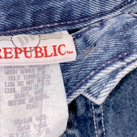Vintage Denim Republic shorts size 7/8 juniors - Picture 5 of 7